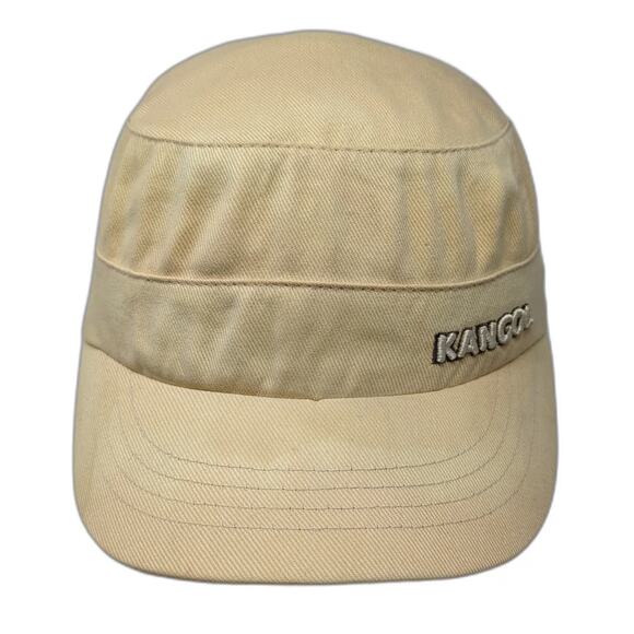 Kangol Other - Kangol Baseball Cap Beige Hat M Flexfit Cotton Twill Army Cadet Style Logo